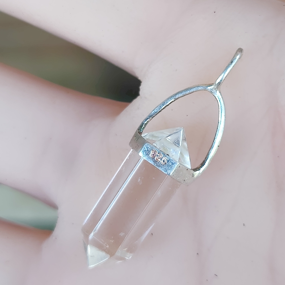 Sterling Silver Quartz Pendant - Picture 4 of 7